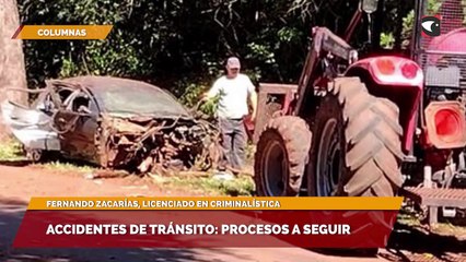 Accidentes de tránsito: procesos a seguir