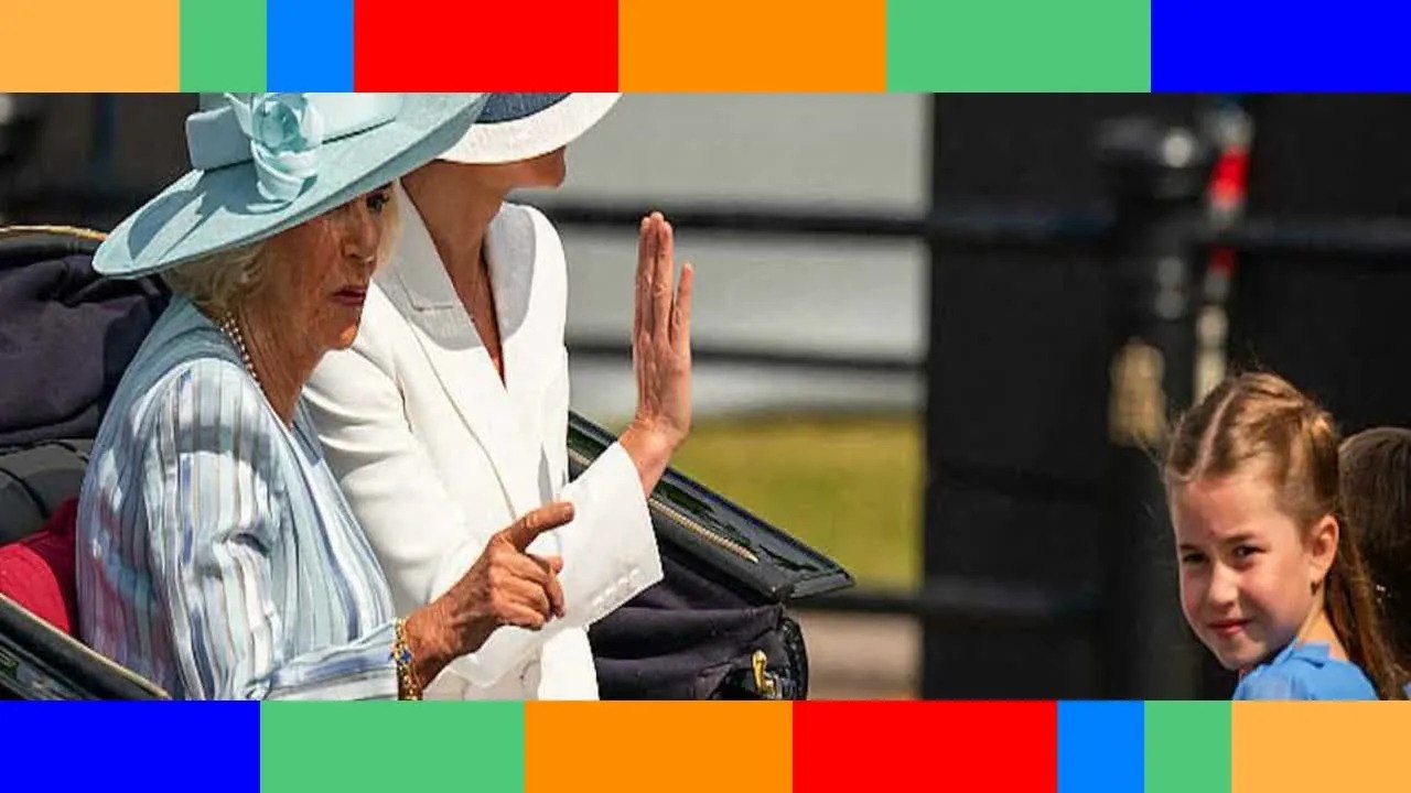 Jubilé d’Elizabeth II  ce moment complice entre la princesse Charlotte et Camilla Parker Bowles