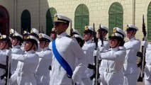 Il giuramento degli allievi dell'Accademia Navale
