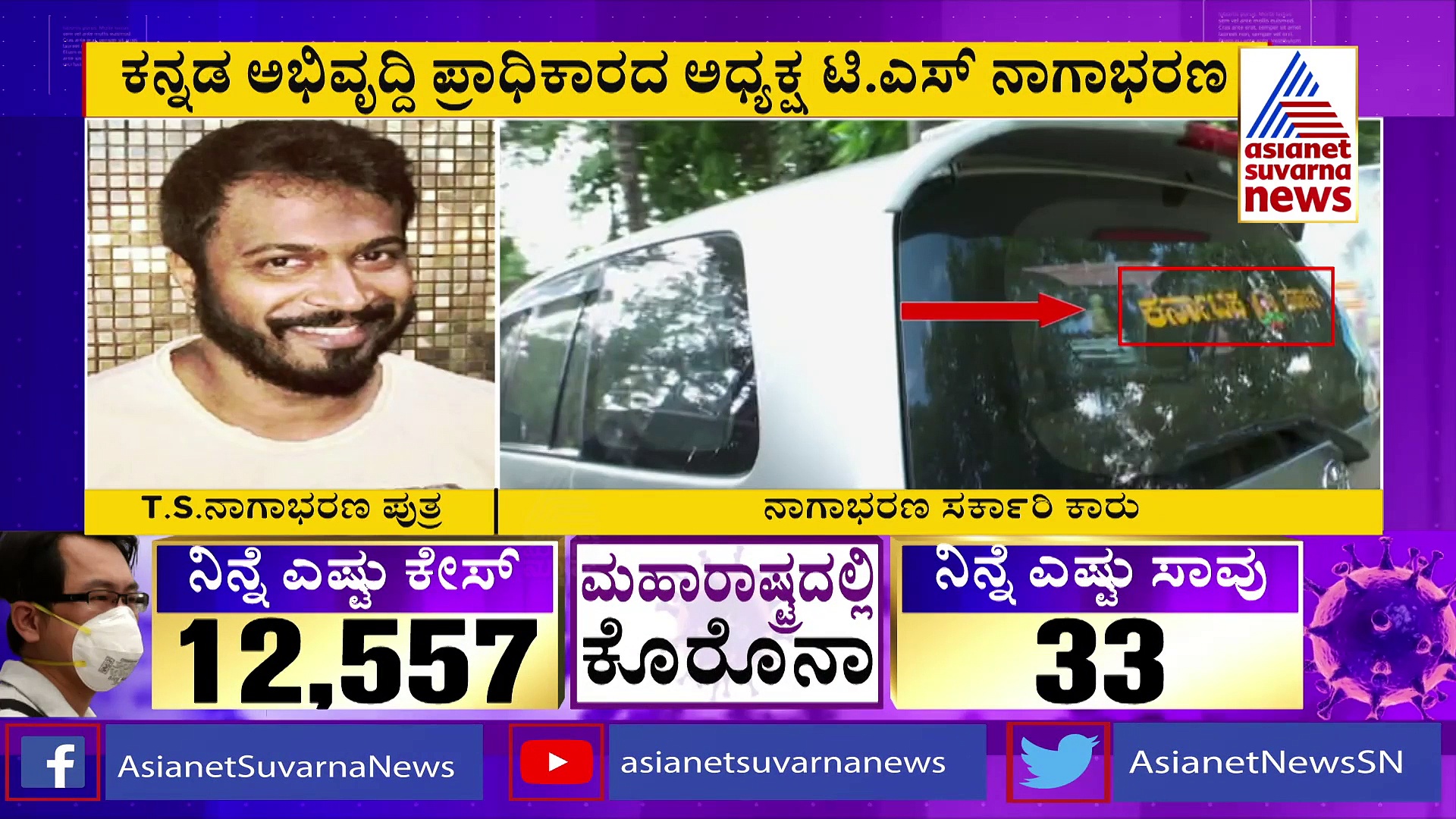 ಕನ್ನಡ ಅಭಿವೃದ್ಧಿ ಪ್ರಾಧಿಕಾರ ಆಧ್ಯಕ್ಷರ ಪುತ್ರ ಪನ್ನಗಾಭರಣರಿಂದ ಸರಕಾರಿ ಕಾರು ದುರ್ಬಳಕೆ!