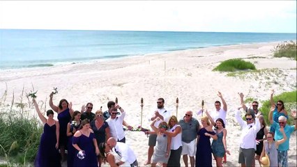 Drone Video Cocoa Beach Wedding-Melbourne Beach-Florida