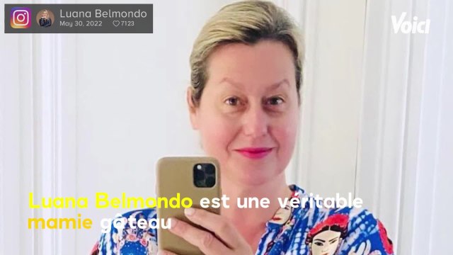 Voici : Luana Belmondo, mamie gâteau : elle partage un tendre cliché de son petit-fils