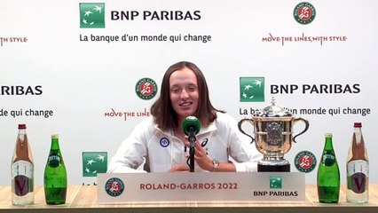 Roland-Garros 2022 - Iga Swiatek : "In 2020, I was lucky, this time I said to myself, well, I did the work to win"