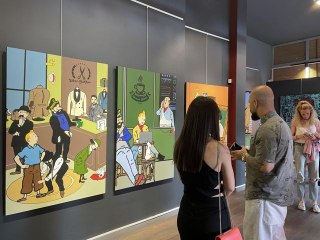 "Tenten İstanbul'da" sergisi RED art'ta sanatseverlerle buluştu