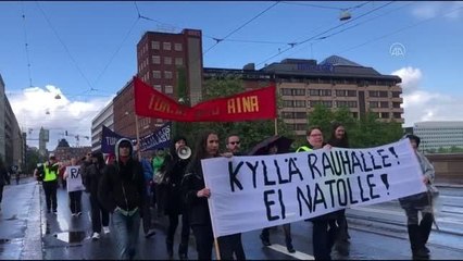 Finlandiya'da NATO karşıtı gösteri düzenlendi