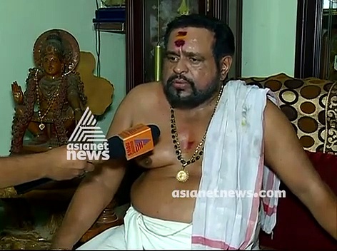 രാഹുൽ ഈശ്വർ തന്ത്രി കുടുംബാംഗമല്ലെന്ന് തന്ത്രി കുടുംബം