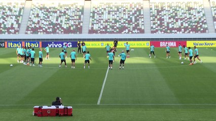 Seleção treina para enfrentar o Japão