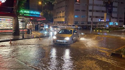 KIRIKKALE - Kent merkezinde sağanak etkili oldu
