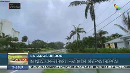 Inundaciones en EE. UU tras llegada del sistema tropical