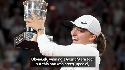 Swiatek basks in 'special' French Open triumph