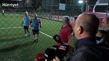 AK Parti Kızılcahamam kampında bakanlar ve milletvekilleri halı saha maçı yaptı