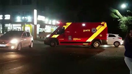 Jovem fica gravemente ferido em forte colisão no Centro