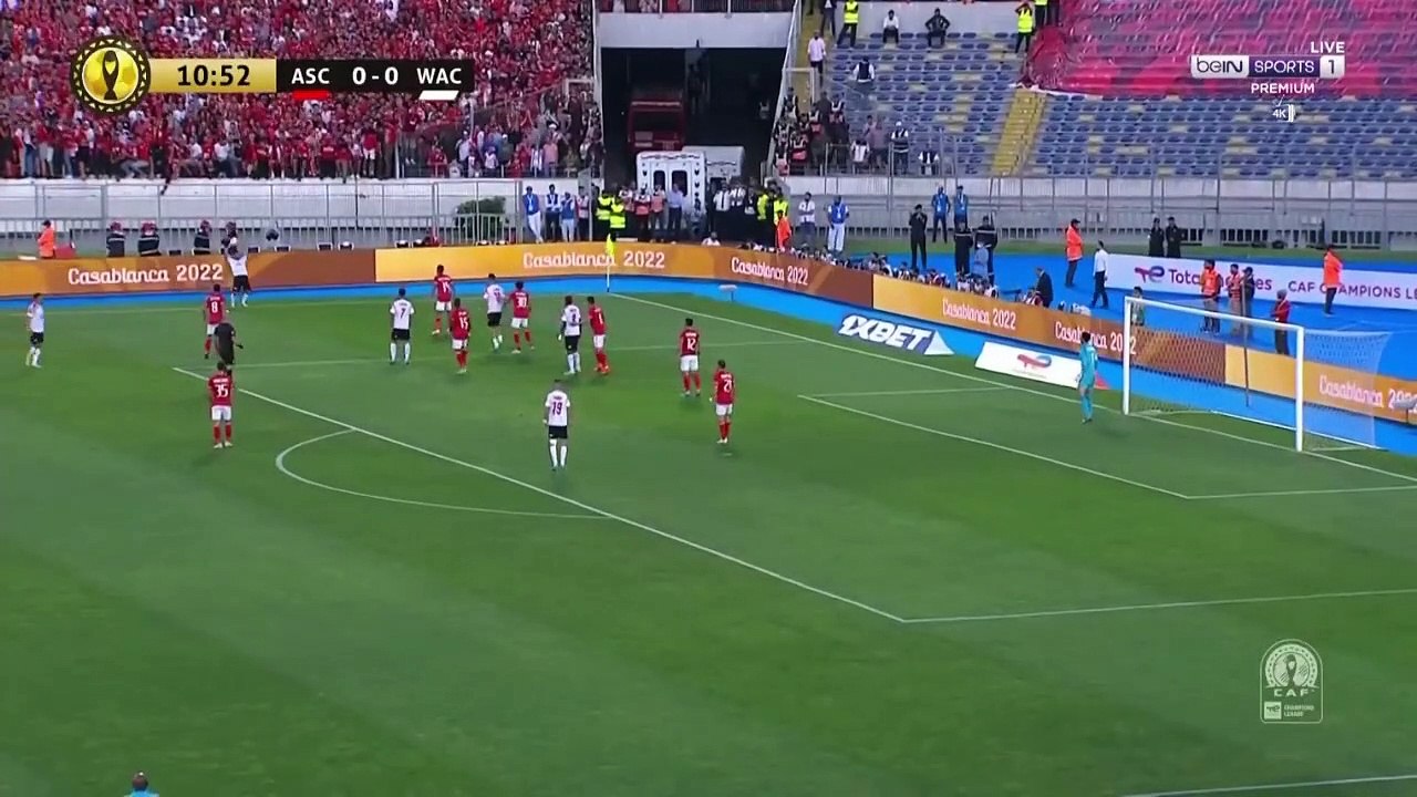 الشوط الاول مباراة الوداد الرياضي و الاهلي المص...