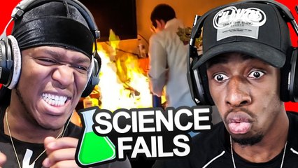 FAMOUS YOUTUBER REACTS TO Science Experiments Gone Wrong