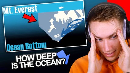FAMOUS YOUTUBERS REACTING TO How Deep is the Ocean