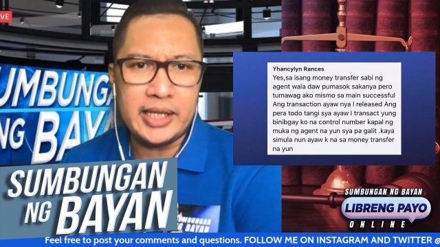 Money transfer agent, ayaw raw ibigay ang pera ng receiver nito! | Sumbungan ng Bayan