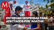 Cruz Roja establece puente aéreo con Ejército y Guardia Nacional para entregar víveres en Oaxaca
