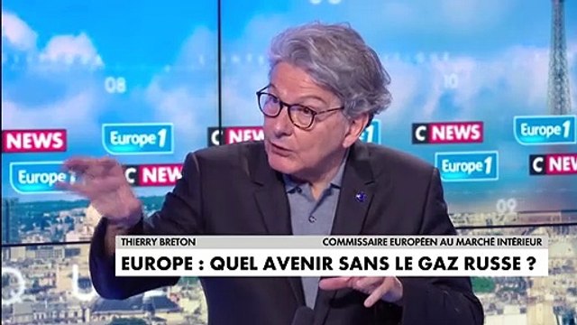 Dépendance au gaz russe : «Poutine a tout fait pour diviser l'Europe», lance Thierry Breton