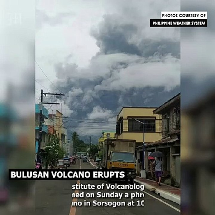 Bulusan volcano erupts