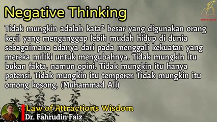 Low Of Attraction- Dr Fahrudin Faiz