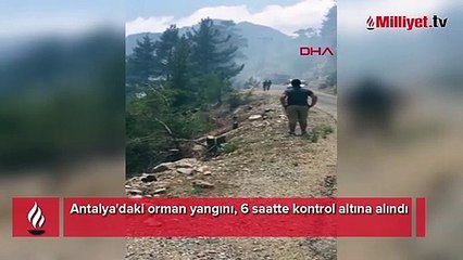 Antalya'daki orman yangını, 6 saatte kontrol altına alındı
