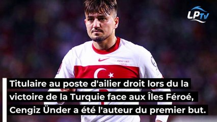 OM : le but d'Ünder avec la Turquie, un lob tout en maîtrise !