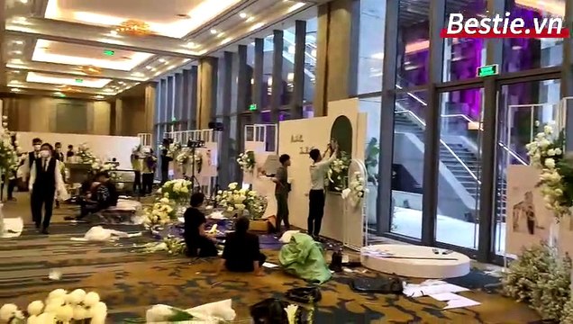 Quang cảnh trước lễ tiệc cưới Mạc Văn Khoa - Thảo Vy