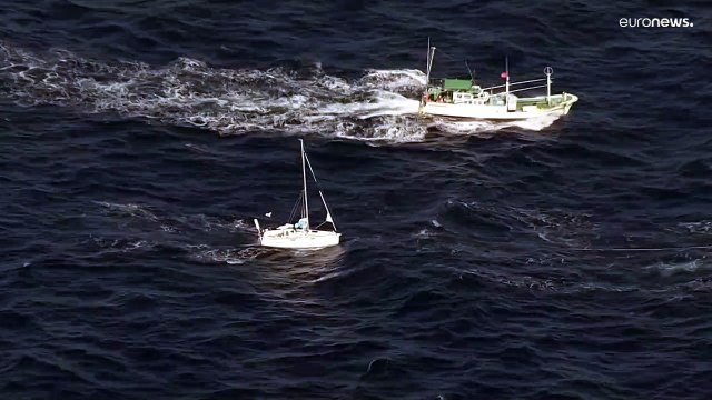 Le Japonais Kenichi Horie, 83 ans, traverse le Pacifique en solitaire à la voile