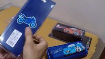 Unboxing and Review of racing car theme fancy pencil pouch for students