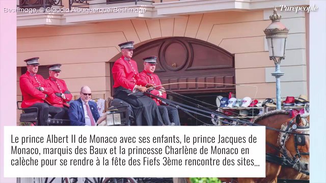 Gabriella et Jacques de Monaco, stylés et comblés avec leur papa : calèche féérique, Charlene grande absente