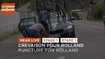 #Dauphiné 2022 - Étape 1 / Stage 1 - Crevaison pour Pierre Rolland / Puncture for Pierre Rolland