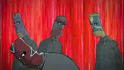 Animasi manusia kecil melawan manusia besar