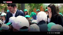 Emine Erdoğan gençlerle çevre yürüyüşüne katıldı