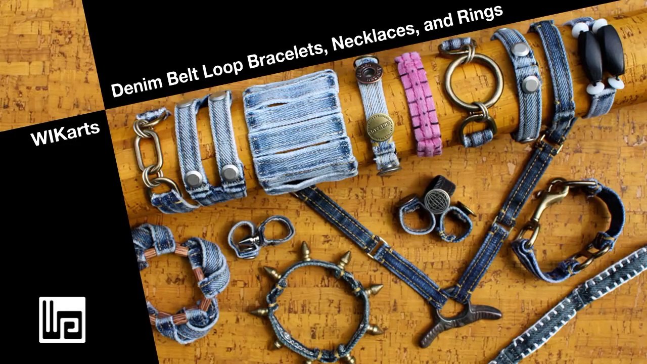 J.Wik Tutorial How to Make Belt Loop Bracelets, Necklaces, Rings