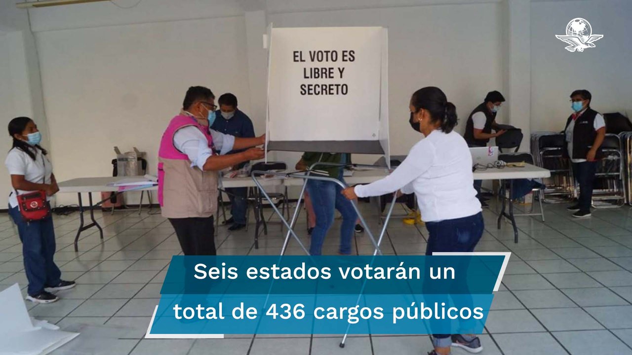 Inicia la apertura de casillas en los estados en donde este domingo habrá elecciones