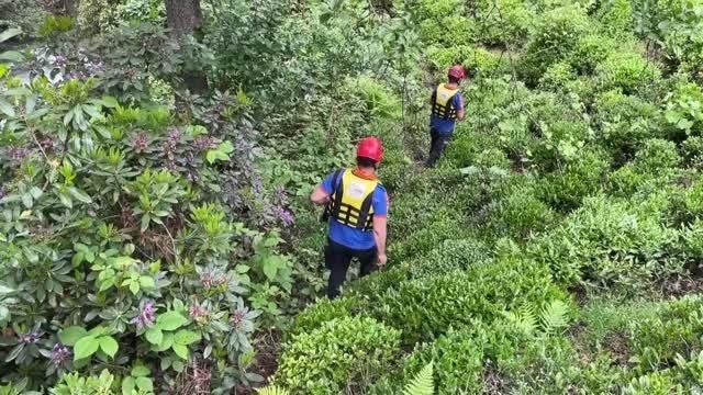 Fotoğraf çektirirken dereye düşen turisti arama çalışmaları sürüyor