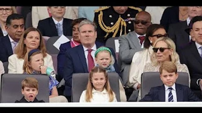 Prince George, Princess Charlotte and Prince Louis Attend the Queen's Platinum Jubilee Pageant