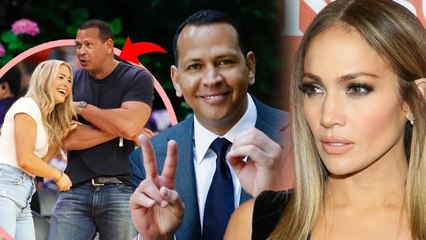 A-Rod's happy smile when he finally forgets JLo and has a new happiness