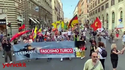 Avrupa'nın göbeğinde PKK yürüyüş yaptı! Belediye Başkanı'ndan skandal: Türkiye'ye karşı yanınızdayız!