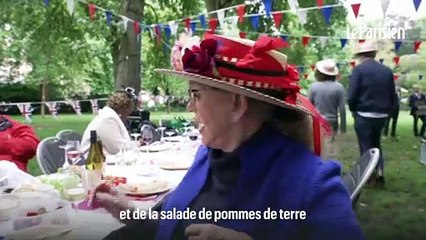 Au menu du dernier déjeuner du Jubilé d'Elizabeth II... "Saucisses et salade de pommes de terre"
