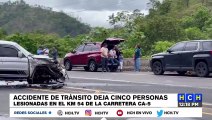 Al menos 5 personas heridas deja accidente vial a la altura de Las Mercedes, Comayagua