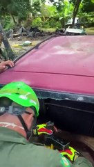 Treinamento para resgate de paciente vítima de acidente automobilístico