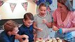 Kate Middleton bakes cupcakes for Jubilee tea party with her three children