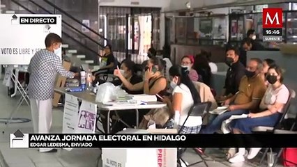 Autoridades de Hidalgo reportan baja afluencia de votantes