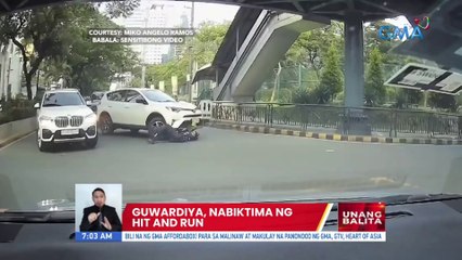Guwardiya, nabiktima ng hit and run sa Mandaluyong | UB