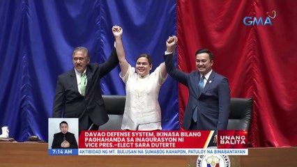 Download Video: Davao Defense System, ikinasa bilang paghahanda sa inagurasyon ni VP-elect Sara Duterte | UB