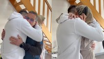 'Guy shows up unannounced at his parents' house to surprise them after being away for 8 months '