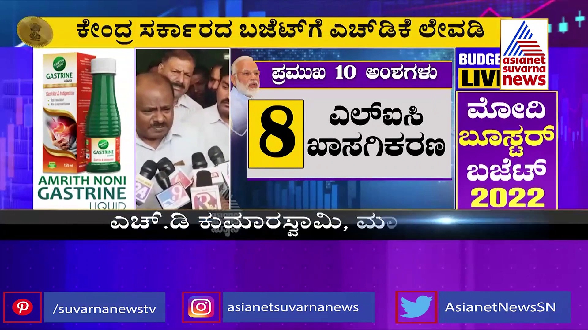 Union Budget 2022 'ಹಸಿದವರಿಗೆ ತಣ್ಣೀರು ಬಟ್ಟೆ ಹಾಕೋಳಿ ಅಂತಾರಲ್ಲ,  ಹಾಗಾಗಿದೆ  ಕೇಂದ್ರ ಬಜೆಟ್'