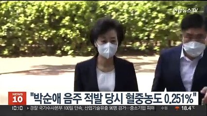 "박순애 음주운전 적발 당시 혈중농도 0.251%"