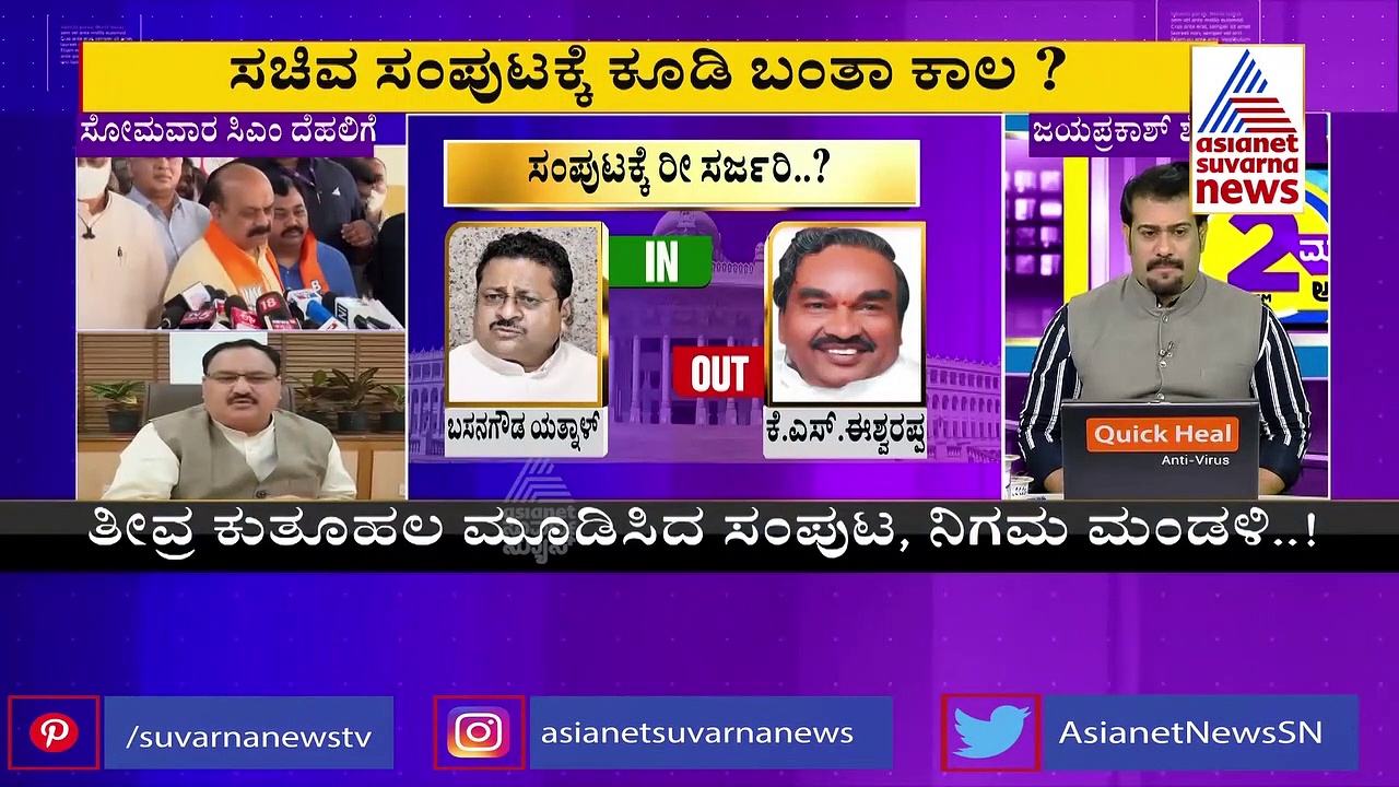 Cabinet Reshuffle: ಸಿಎಂ ಬೊಮ್ಮಾಯಿ ದೆಹಲಿ ಭೇಟಿ ನಾಳೆಯಲ್ಲ, ಫೆ. 07 ಕ್ಕೆ